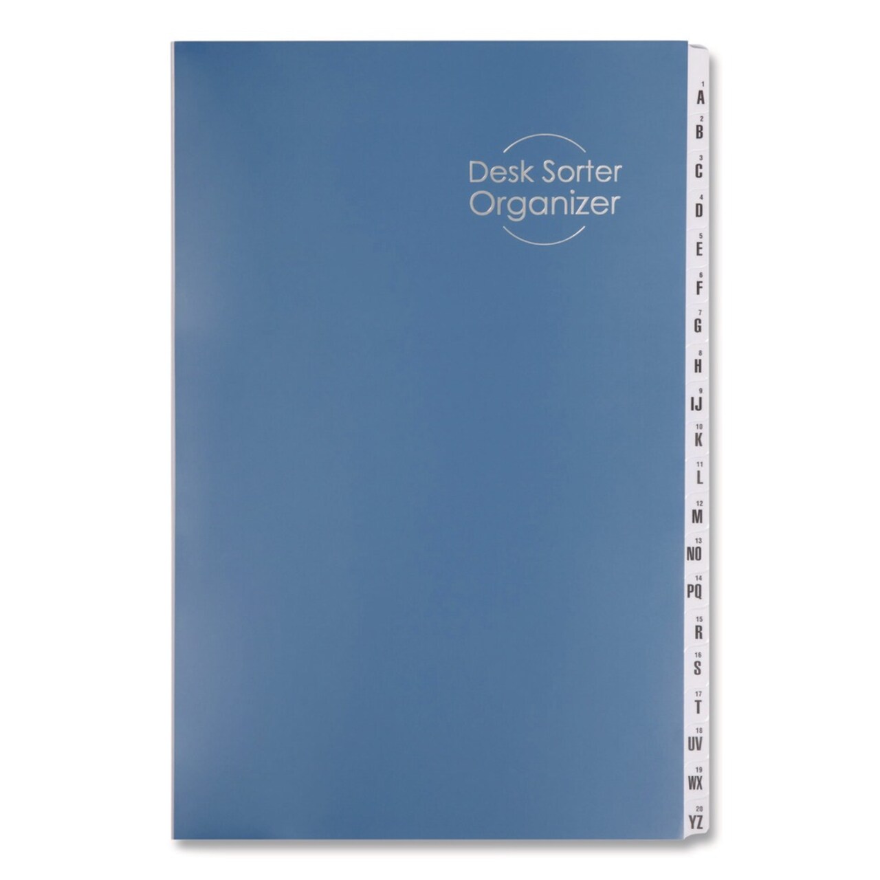 Smead Deluxe 20 Dividers Reinforced Tabs Expandable Indexed Desk File/Sorter - Dark Blue Cover/Legal Size